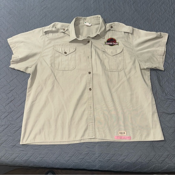 Universal Studios Florida Jurassic Park Ride Show Uniform Shirt Size 3XL - Picture 1 of 8